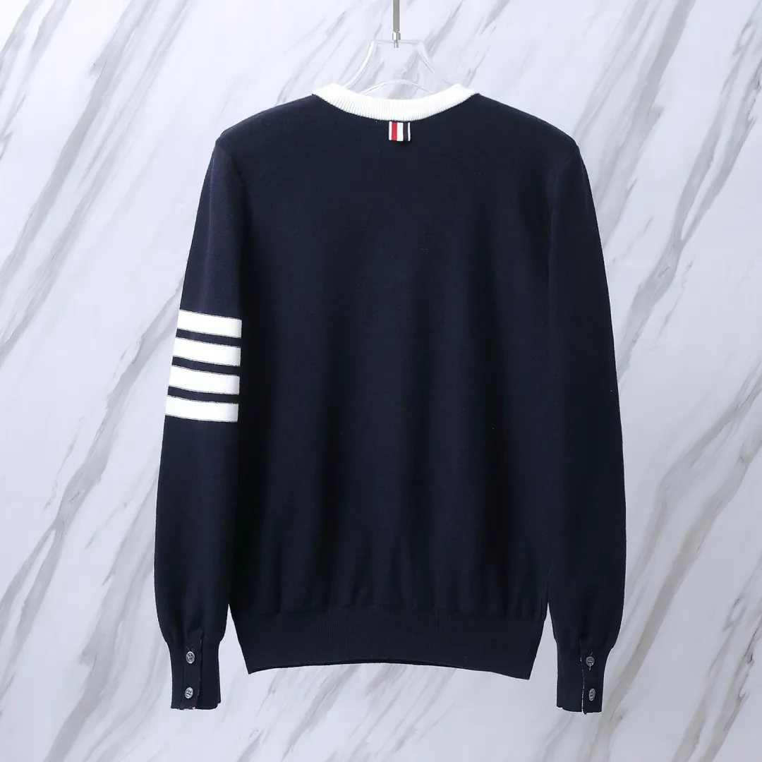 ：M 45（TB ） THOM BROWNE .TB Breathable Same Style ：Gray/Navy Blue Size：1/2/3/4